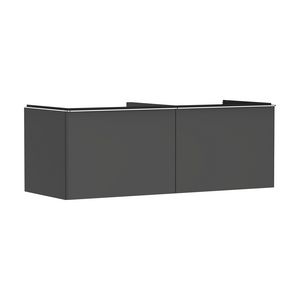 Onderkast mat grijs diamant 1360x550mm 2x la voor consoles greepkleur chroom Xelu Q 54067000