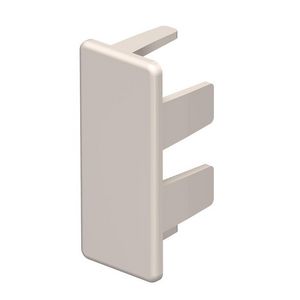 Eindstuk 15x40mm polyvinylchlorid creme wit 9001 VVE=10