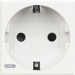 Wandcontactdoos Randaarde Axolute White