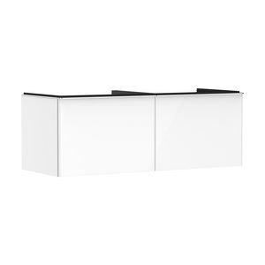 Onderkast wit hoogglans 1360x550mm 2x la voor consoles greepkleur chroom Xelu Q 54066000