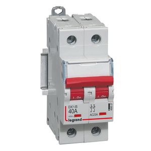 Lastschakelaar DX3 2-polig 40A rode hendel