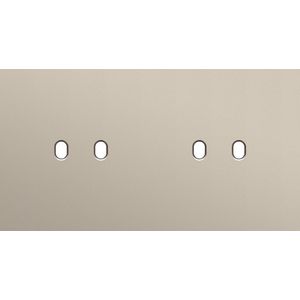 Tweevoudige afdekplaat, horizontaal 71 mm centerafstand
