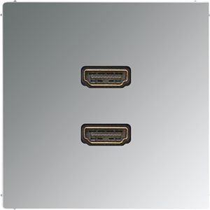 Afdekking glans chroom voor 2xHDMI LS990