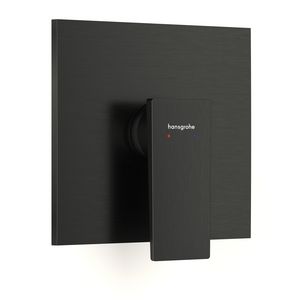 Metropol 1-hendel afbouwdeel inbouwdouchemengkraan voor 1 functie Brushed Black Chrome