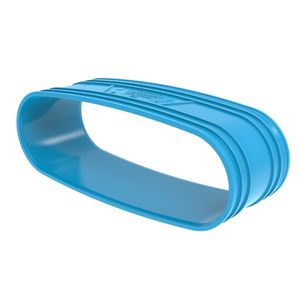 Overschuifmof PVC luchtverdeelsysteem VENTIZA blauw (195x80mm) mof/mof