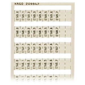 WSB-markeringskaart als kaart bedrukt wit 209-947 VVE=5