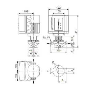 Inlinepomp TPE 40-80/2-A-F-A-BQQE 1X230 50HZ