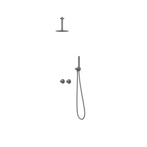 Afbouwdeel regendouche IVY combiset Bond 3 inbouwthermostaat symmetry gebor. metal black CSB3GMAABC incl. inbouwbox