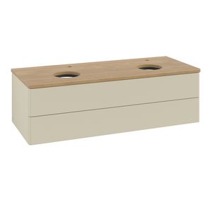 Wastafelonderkast Antao 1200x360x500mm S.Grey Matt Lacquer K24051HJ