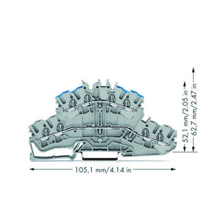 4-draads 2-etageklem Rijg-/rijgklem L/N 2002-2403 VVE=50