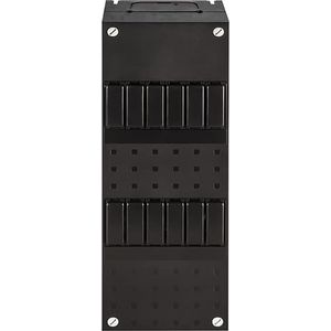 Lege kast incl 2x DIN-rail 110x330mm 12 modulen