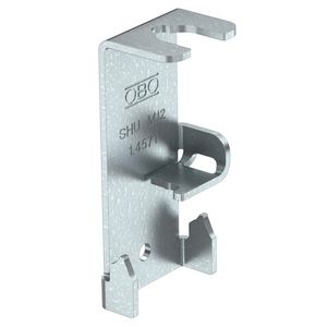 Zijhouder universeel 75x36x2 zink/alu Double VVE=50