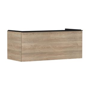 Onderkast Natural Oak 1180x550mm 1x la voor consoles greepkleur mat zwart Xelu Q 54064670