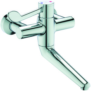 Ceraplus 2 therm. wandmengkraan chroom incl. draaibare uitloop 200mm incl. afsl.s-koppeling