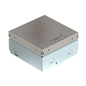 Vloercontactdoos Cross hatch 140x140x75