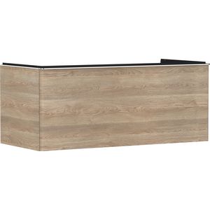 Onderkast Natural Oak 1180x550mm 1x la voor consoles greepkleur chroom Xelu Q 54064000