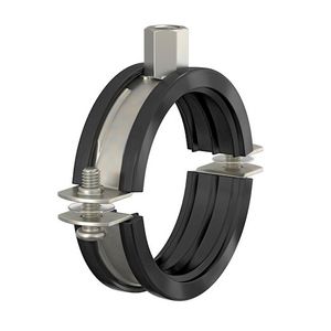 Pijpbeugel FLAMCOFIX RVS BRS-A M8/10 Ø75-80mm (2.1/2") met inlage