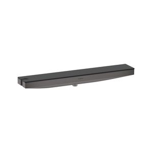 Rainfinity Muuraansluitbocht Porter 500 met douchehouder en planchet links Brushed Black Chrome