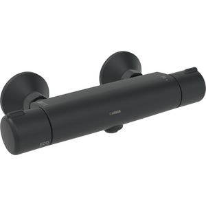 douchethermostaat HOH15cm, THERMOCOOL, met S-kopp.mat zwart