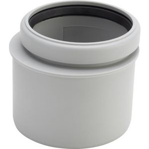 Verloopstuk DN 90/100 kunststof/grijs VVE=6