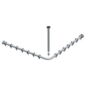 Douchegordijnstangen-Set voor douche 14936010800