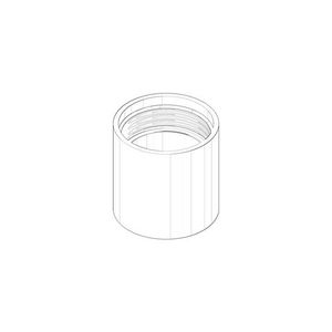 Beluchter mouw 20x20mm chr 092301028-00