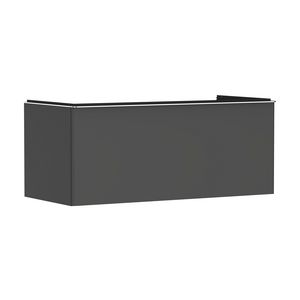 Onderkast mat grijs diamant 1180x550mm 1x la voor consoles greepkleur chroom Xelu Q 54063000