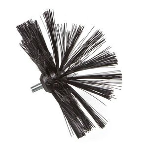 Veegborstelkop Ø125mm Perlon M10 aansluiting tbv buisreiniging