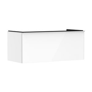 Onderkast wit hoogglans 1180x550mm 1x la voor consoles greepkleur chroom Xelu Q 54062000