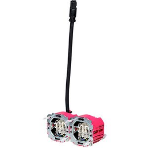 2-voudig voorzien van 2 x wcd WAGO RD Male zwart bra VVE= 15