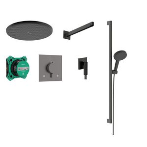 Raindance Alive S Design doucheset 300 1 straalsoort met Ecostat Comfort E incl. iBox universal 2 Brushed Black Chrome