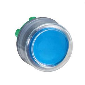 Kop drukknop Verhoogd Terugvering 22mm Blauw Harmony XB5