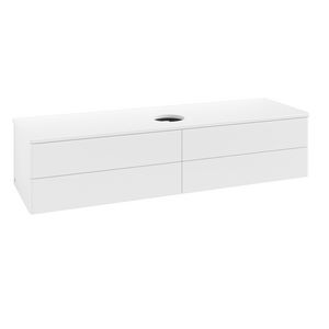 Wastafelonderkast Antao 1600x360x500mm White Matt Lacquer K25010MT