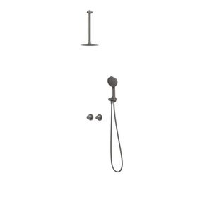 Afbouwdeel regendouche IVY combiset Bond 3 inbouwthermostaat symmetry gebor. metal black CSB3GMACC incl. inbouwbox