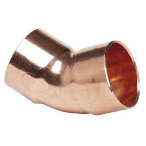 Bocht 45° roodkoper soldeer 15mm 95041 k/g