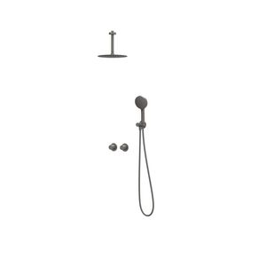 Afbouwdeel regendouche IVY combiset Bond 3 inbouwthermostaat symmetry gebor. metal black CSB3GMBBC incl. inbouwbox