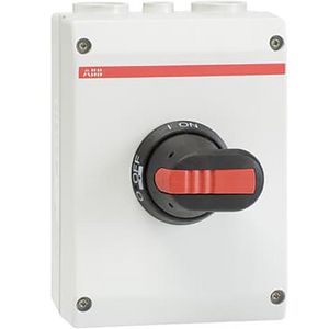 Lastscheider 6P 45A 2xM32+M16 zwarte knop