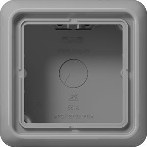 Opbouwkap CD500 grijs 1-voudig