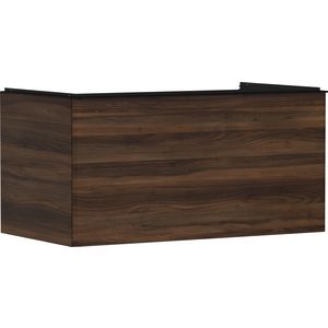 Onderkast Dark Walnut 980x550mm 1x la voor consoles greepkleur mat zwart Xelu Q 54061670