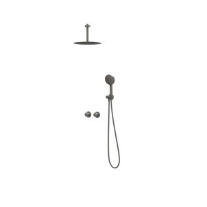 Afbouwdeel regendouche IVY combiset Bond 3 inbouwthermostaat symmetry gebor. metal black CSB3GMCBC incl. inbouwbox
