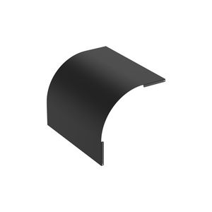 Deksel vervalstuk vast 400mm zwart KG281