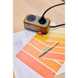 Afwerking echt hout 2 mechanisme ElectrOn Incara