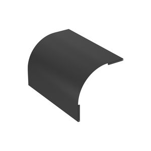 Deksel vervalstuk vast 500mm zwart KG281