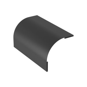 Deksel vervalstuk vast 600mm zwart KG281