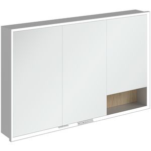 Inbouw-spiegelkast My View+ 1200x750x168mm Nordic Oak
