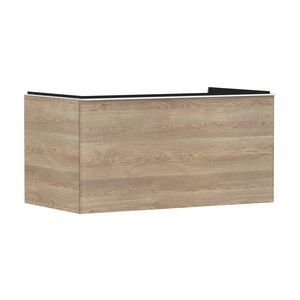 Onderkast Natural Oak 980x550mm 1x la voor consoles greepkleur mat wit Xelu Q 54060700