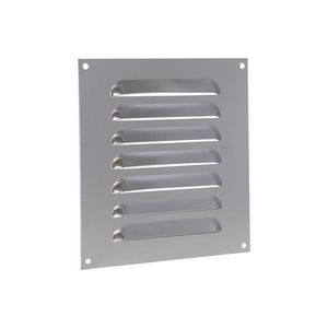 ALU schoepenrooster vlak model 150x150mm