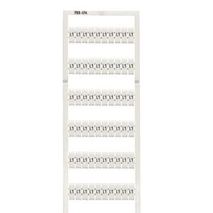 WMB-markeringskaart als kaart bedrukt wit 793-574 VVE=5