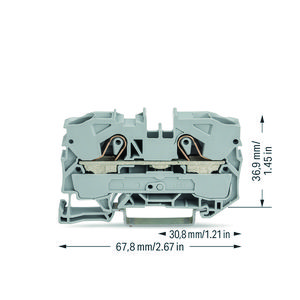 2-draads rijg 10mm² voor Ex e II- 2010-1201 VVE=25