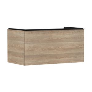 Onderkast Natural Oak 980x550mm 1x la voor consoles greepkleur mat zwart Xelu Q 54060670